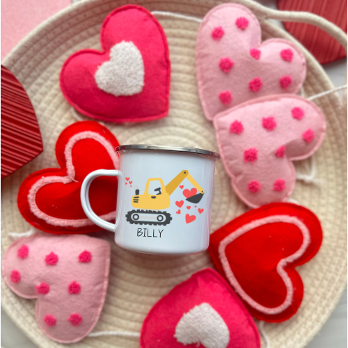 Kid Valentine's Day Camping Mug