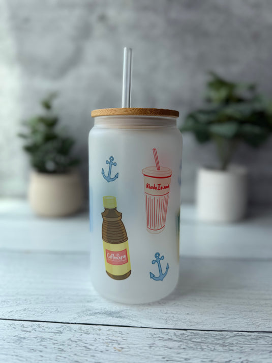 Cutie Rhode Island Glass Can