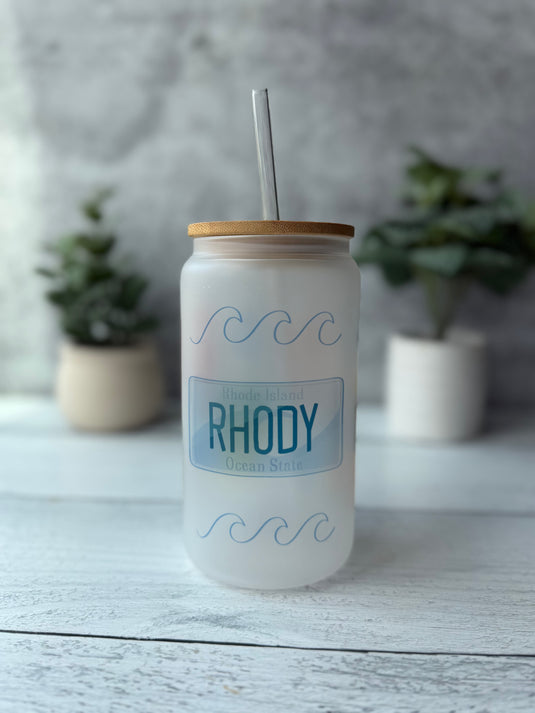 Cutie Rhode Island Glass Can