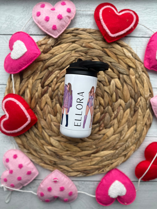 Custom Popular Singer Toddler Tumbler with Swiftie Eras