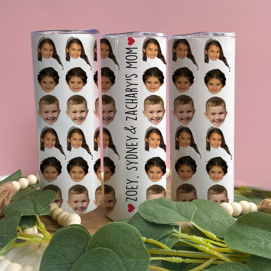 Custom Child Name(s) Photo Tumbler (Full Wrap)