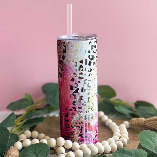 Summer Leopard Print Tumbler