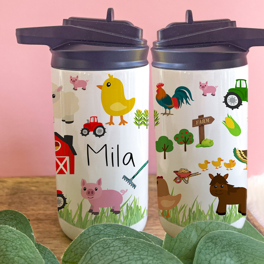Toddler Tumbler with Farm Design