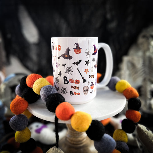 Halloween Boo Collage Mug