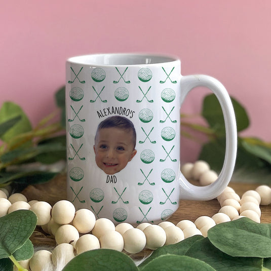 Custom Golf Photo Mug (Full Wrap) (1-3 Images)