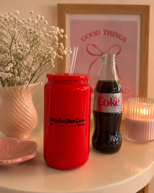 Maybe Diet Coke Is Addicted to Me Cutie Glass