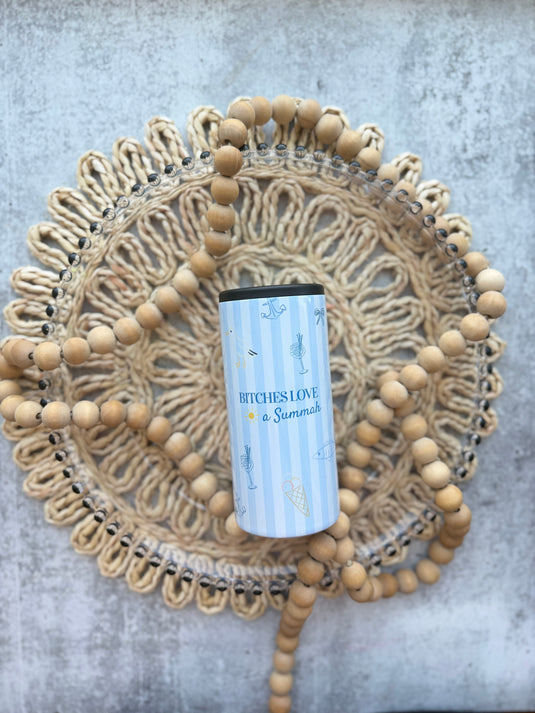 Bitches Love a Summah 12oz can cooler