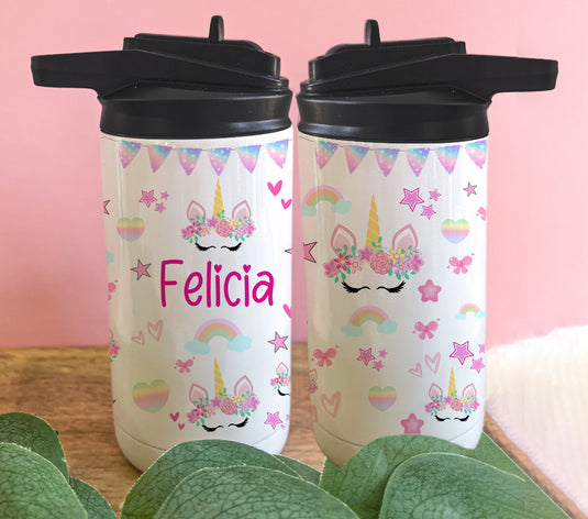 Toddler Tumblers with Unicorn Face