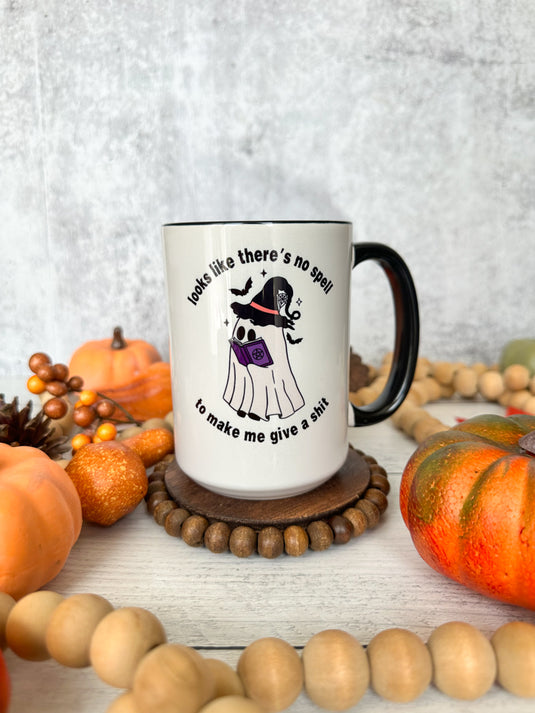 Ghost "Looks Like There's No Spell To Make Me Gift A Shit" Mug