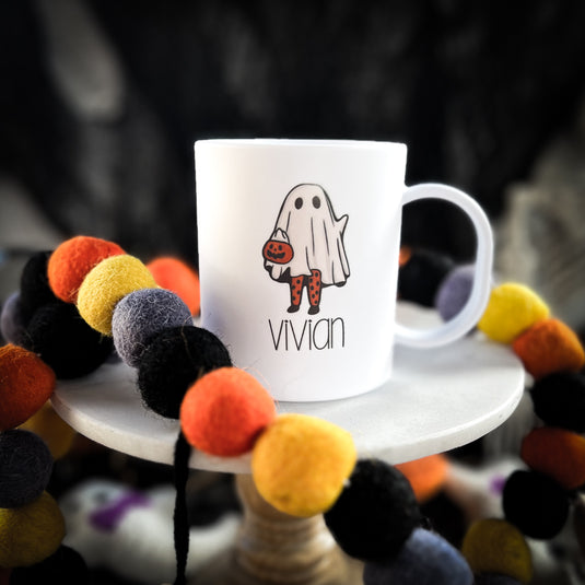 Custom Kids Ghost Halloween Mini Mug